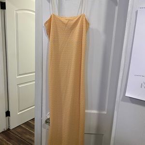 Zara Orange maxi dress